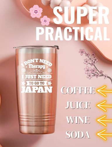 Onebttl Japanese Gifts for Men Women Japanese Themed Travel Gifts for Friends 20oz Stainless Steel Insulated Tumbler with Lid and Straw - Image 2