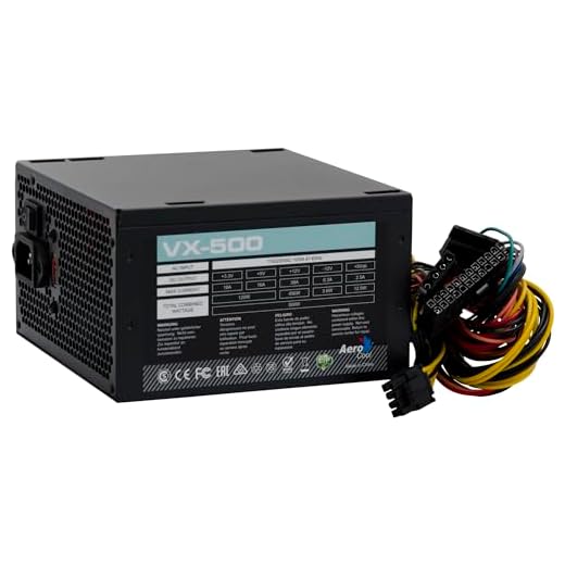 Fonte Atx S/Cabo 500w Vx-500 Preto Aerocool