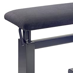Stagg PBH 780 BKP VBK Banc de piano hydraulique Noir - Les Beatles, Paul McCartney, John Lennon, RIngo Starr, George Harrison Stagg PBH 780 BKP VBK Banc de piano hydraulique Noir – Image 2