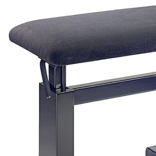 Stagg PBH 780 BKP VBK Banc de piano hydraulique Noir - Les Beatles, Paul McCartney, John Lennon, RIngo Starr, George Harrison Stagg PBH 780 BKP VBK Banc de piano hydraulique Noir – Image 2