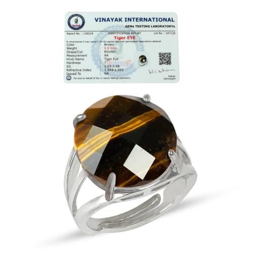 Image of Reiki Crystal Products Adjustable Rings, Round Cutting, Amethyst, Black Tourmaline, Goldstone brown, Green Jade, Lapis Lazuli, Opalite, Red Jasper, Rose Quartz, Tiger eye, Gemstone Ring