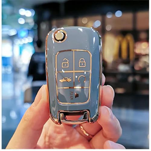DOUKI Housse de boîtier Porte-clé à Rabat de Voiture en TPU, pour Chevrolet Equinox Volt Cruze Impala Camaro Garna Yakista Aveo Impala