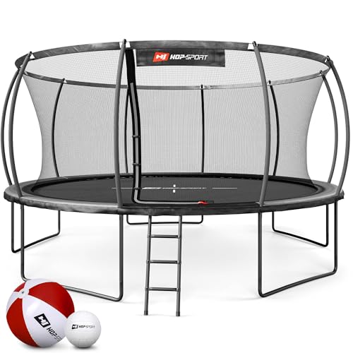 Hop-Sport Trampolin Outdoor Ø 305/366/427/488 cm - Trampolin mit...