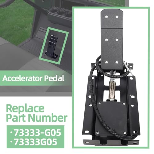 BENERAY Accelerator Pedal Box Assembly fits for EZGO TXT Golf Cart 2000-Up, fits for EZGO MPT-Workhorse 800 2004-Up, PDS Model 36V, OE# 73333-G05, 73333G05