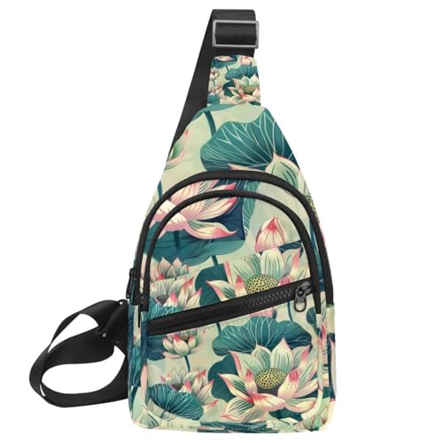 Mochila cruzada de loto con correa ajustable unisex para deporte activo