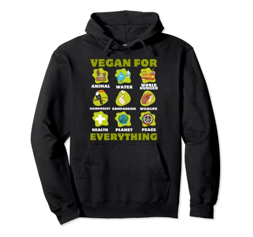 Proud Vegan For Everything Herbivore Gifts for Men And Women Pullover Hoodie