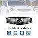 SKYYO Front Bumper Grill Grille For Compatible with Infiniti G25 2011 2012 G37 2010-2013 4 Door Sedan (Glossy Black, For Infiniti G37/G25 4 Door Sedan)
