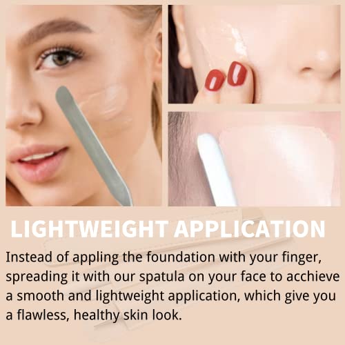 Ckonxe 5Pcs Makeup Spatula Korean Set, Stainless Steel Make Up Palettes And Spatula, Makeup Mixing Palettes Cosmetic Spatula Tool #TOP1