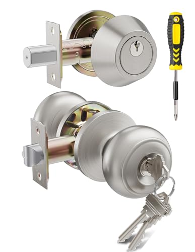 Keyed Alike Door Knob and Deadbolt Combo Set