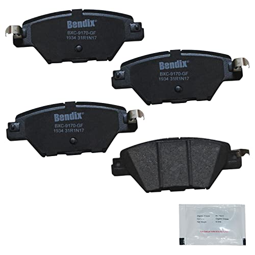 Image of Bendix Priority1 CFC1934 Ceramic Rear Brake Pads for Mazda CX-9 2023-2016