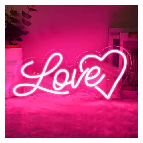 Néon enseignes lumineuses cœur love une idée cadeau originale pour la Saint-Valentin
