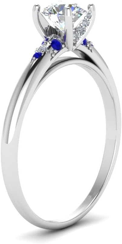 Choose Your Gemstone Petite Dome Engagement Ring Sterling Silver Round Shape Petite Engagement Rings Gemstone Wedding Promise Gift Casual Wear Party Wear Daily Wear Office Wear US Size 4 to 12