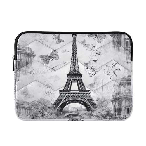 Funda para portátil estilo Torre Eiffel retro 13-14 pulgadas