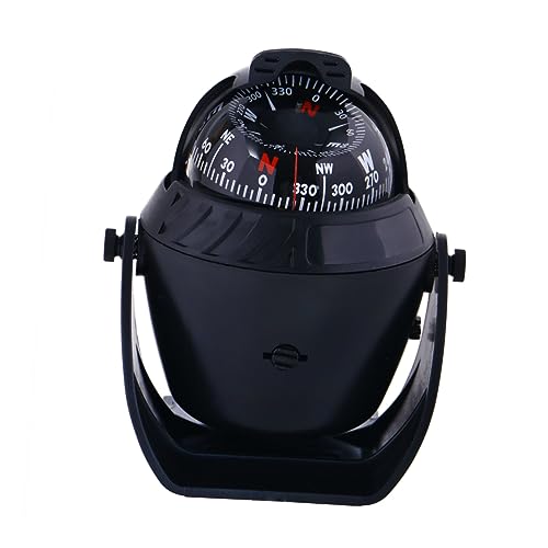 Sosoport 12v Marine Compass Uv Protection Nautical Guide Ball for Boat Boat Compass Surface Mount