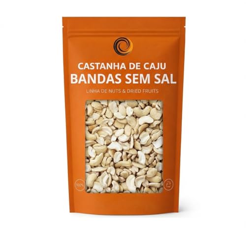 Castanhas De Caju Torradas Em Bandas 1kg Sem Sal -