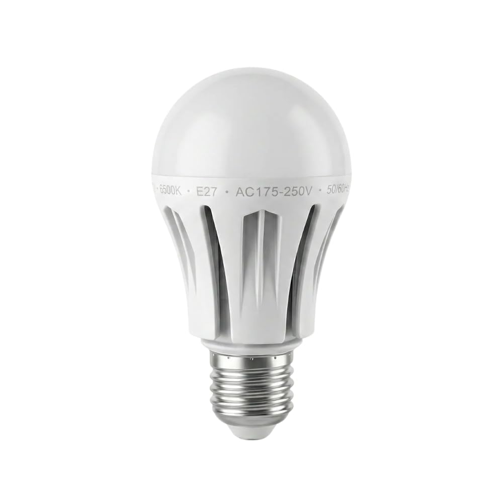 SDFIXINGS 12W Dimmable LED Bulb A60 E27 – 1100 Lumens, 6500K Cool White, Frosted SMD Lamp, 160° Beam Angle, Energy Saving Light Bulb, 30,000 Hour Lifespan, Meridian Lighting (Pack 1)