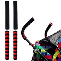 MOLZINY 2 Stück Elastischer Kinderwagen Griffbezug Baby Kinderwagen Griff Schutzhülle Griff Staubdicht Kinderwagen Griff Abdeckung Armlehne Schutzhülle Staubdicht,für Kinderwagengriffe Kompatibel