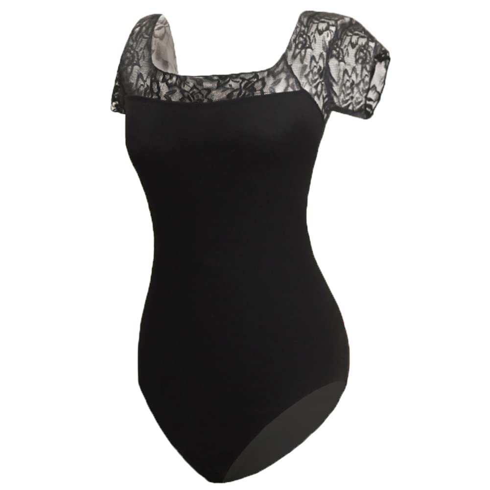 ROYAL SMEELA justaucorps danse femme justaucorp danse classique body danse classique body Maillage justaucorps adulte body san manch justaucorps ballet justaucorps de danse gym Noir body femme