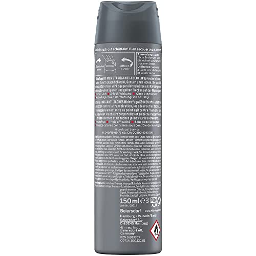 Hidrofugal Men Fresh & Stark Spray (150 ml), fuerte protección antitranspirante con aroma refrescante, desodorante para hombres sin alcohol etílico - imagen 5
