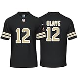 Custom Mens/Youth Football Chris Stitched T-Shirt for Sports Fan Olave Black No Brand/Logos