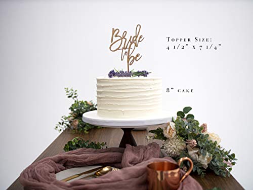 Ls Designs Bride To Be Rustic Wood Cake Topper - 4 1/4 In X 7 1/4 In - Bridal Shower Rustic Decorations Bridal Cake Topper Bride To Be Topper Wood Bride To Be #TOP2