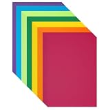 Construction Paper 8.5x11 in,70 Sheets,Set of 7 Colors Classic Rainbow 178GSM/65LB Heavyweight Construction Paper,Crafts,Arts,School Classroom Art Supplies Assorted Colors Bulk Paper