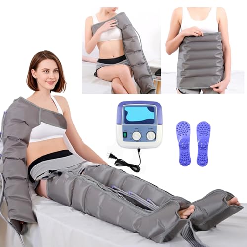 Masajeador De Piernas De Drenaje Linfático, Masajeador De Compresión De Aire Para Cintura Con El Brazo De La Pierna, Botas De Metal De La Plancha Para El Dolor Y La Circulación