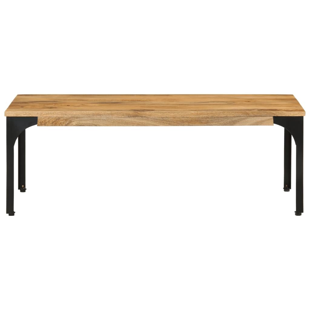 Homgoday Tavolino da caffè 100 x 55 x 35 cm in legno massello mango, tavolino da tè per soggiorno, sala d'accoglienza degli ospiti, camera da letto e ufficio