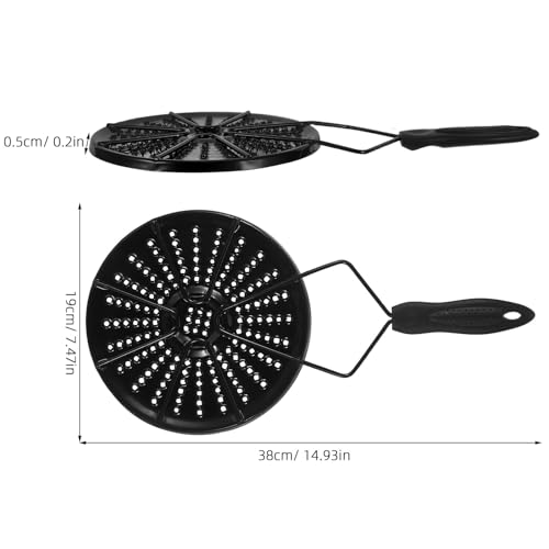 Plaque de cuisson uniforme et diffuseur de chaleur émail pour protéger la casserole - 2