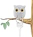 HUNGER Night Owl Magnetic Wall Key Holder - Easy to Mount - Powerful Magnets Keep Keychains and Loose Keys Securely in Place (white)