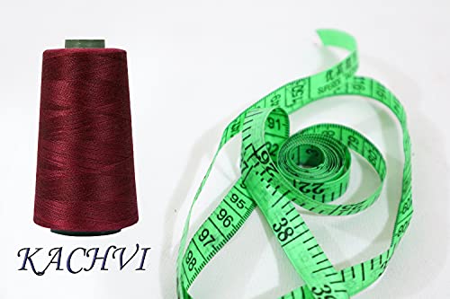 Image of Ace International Exports 3000M Overlock Polyester Sewing Thread Set Box Yarn Spools Cone Rust (Pack of 10 )