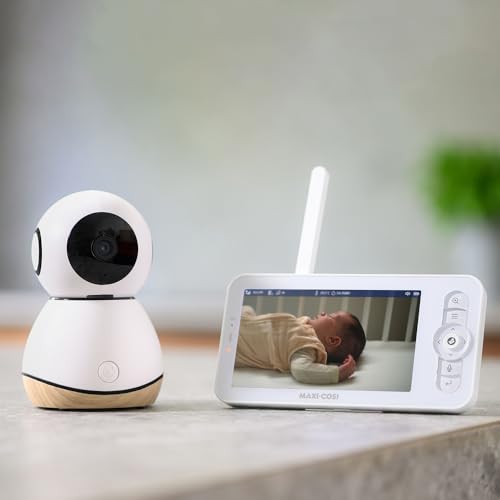 Maxi Cosi, Babá Eletrônica See Pro 360, tela 5.0, tecnologia CryAssist™ interpreta o choro, câmera H