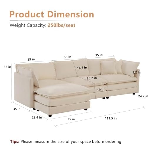 Mikibama Modular Sectional Sofa Set