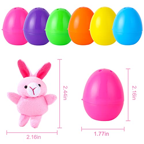 Twister.ck 24 Pack Easter Eggs Filled With Mini Plush Animals Stuffed Toy For Kids Easter Basket Stuffers/Fillers, Easter Eggs Hunt, Easter Party Favor #TOP5