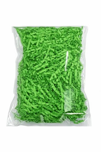 Ostergras 50 g aus Papier Grünes Füllmaterial für Osternester & Geschenkverpackung Sauber staubfrei & dekorativ Oster Deko