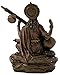 Top Collection Mini Saraswati Statue - Hindu Goddess of Knowledge, Music, Arts, and Wisdom Sculpture in Premium Cold Cast Bronze - 3-Inch Collectible Figurine (Sm. Saraswati)