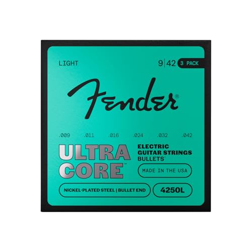 Fender �t�F���_�[ 4250L-3 Pack UltraCore 4250 Bullet Electric Guitar Strings 09-42 �G���L�M�^�[�� 3�Z�b�g�p�b�N
