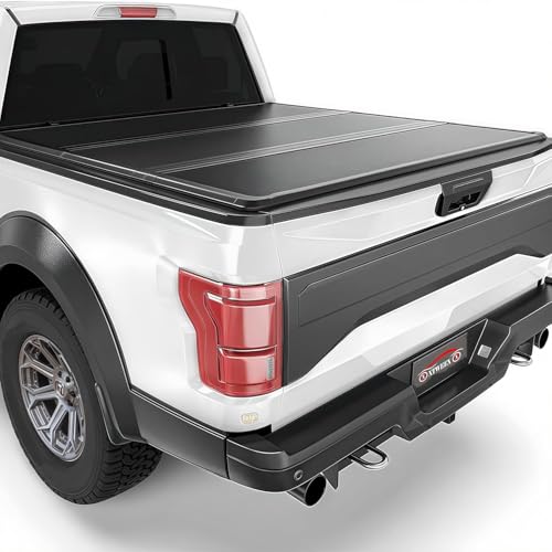 5.5' Hard Folding Truck Bed Tonneau Cover fits 2015-2025 Ford F-150 (Incl.F-150 Lightning) 5'5