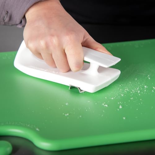 Refinador para tabla de cortar San Jamar con mango estriado plástico blanco miniatura 5