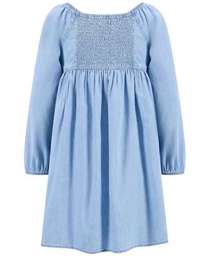 Roxy Girls' Lightweight Denim Long Sleeve Dress, Stylish & Comfortable, Casual Fit2