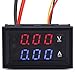 MCIGICM 0.28" LED Voltmeter Ammeter, Red and Blue Digital Multimeter Display Voltage Current Tester,DC 0-100V 10A Detector Voltage Current Meter Panel Amp Volt Gauge