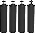Nispira Premium Water Filter Black Element Cartridge Compatible with Berkey Countertop Water Purification System. Compared to Part BB9. 4 Filters