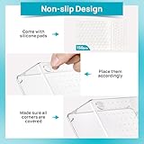 Vtopmart 28 PCS Clear Plastic Drawer Organizers Set, 4-Size Bathroom and Vanity Drawer Organizer Trays, Acrylic Storage Bins for Makeup, Cosmetic, Kitchen Utensils - Image 7