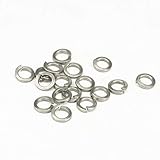 Sorekarain LOT 50 M8 TA2 GR2 Titanium Spring Lock Washer Anti Acid Corrosion