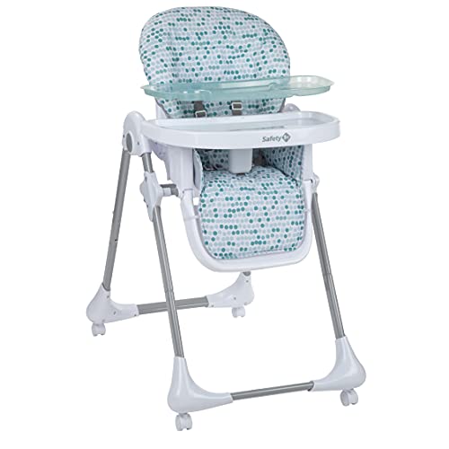 Image of Safety 1st High Chairs for Babies and Toddlers, 3-In-1 Grow and Go with Tray and Adjustable Seat, Raindrop
