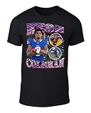 DeeTeeGee Black Buffalo Keon Coleman Bootleg Style Throwback Style T-Shirt Men's Adult Small