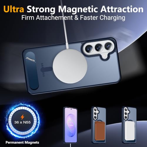 Image of SPIDERCASE Magnetic for Samsung Galaxy S26 FE Case,with Stand,Blue