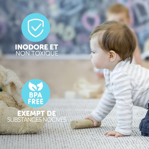 shinfly Coin de Table Protection Bebe, 8 PCS Rond + Angle Droit Protection Coin de Table bébé, Protege Angle Bebe Sécurité pour Meuble, Bureau, Maison, École, avec Une Forte adhérence – vue 2