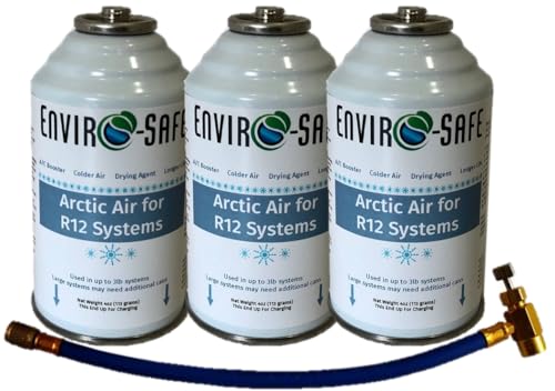 Generic Arctic Air for R12 w/Charging Hose (3 Can Kit), ES12AH3