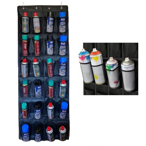 Wall Mounted Spray Paint Can Holder Storage Rack